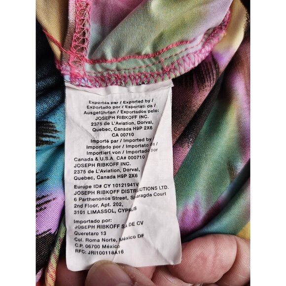 Joseph Ribkoff Floral Faux Wrap Dress Size 10 - Picture 11 of 11